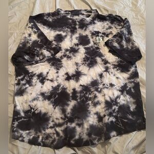 VS PINK Tie Dye T-Shirt Black & White